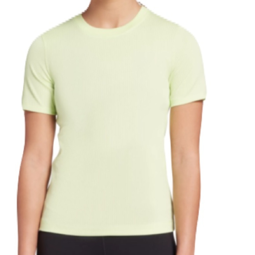 CALIA By Carrie Underwood Tee Womens Medium Ribbed T Shirt Spring Green